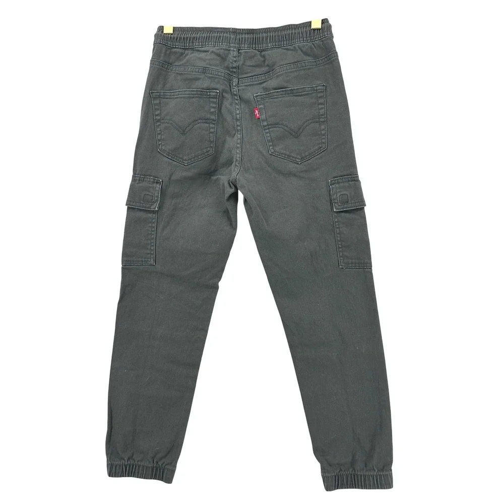 Levi's Cargo Joggers‎ Kids S 8-10 Grey Camo Excellent 2 Pack Bundle Drawstring